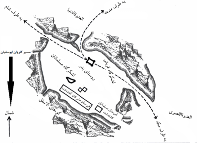 موقعیت جغرافیایی جنگ بدر و محل قرارگیری هر دو سپاه